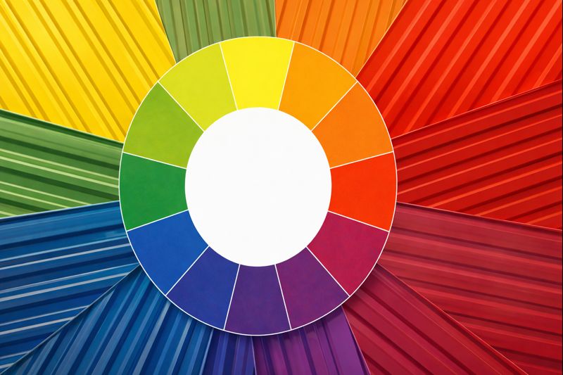 Какие цвета профнастила сочетаются