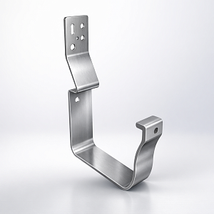 Крепление прямоугольного водостока 128х33 толщ.1,0мм RAL 7004