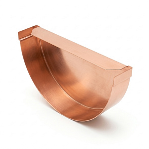 Заглушка желоба 125/90 медная