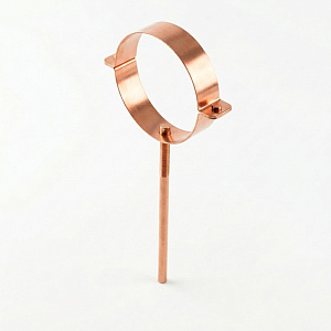 Крепление трубы 125/90 медное