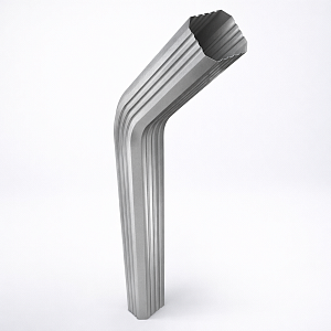 Прямоугольная оцинкованная труба водостока толщ.0,45мм L=1000мм RAL 1014