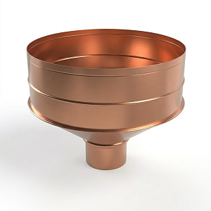 Воронка водосборная 125/90 медная