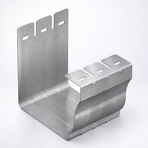 Соединитель прямоугольных желобов водостока толщ.0,45мм Цинк